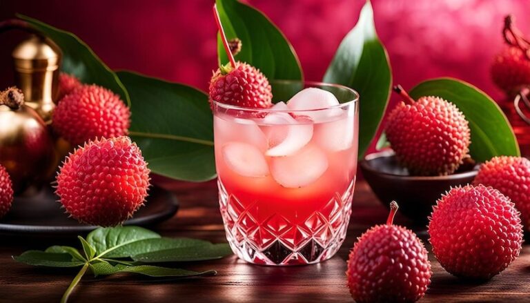 Drink exótico de lichia