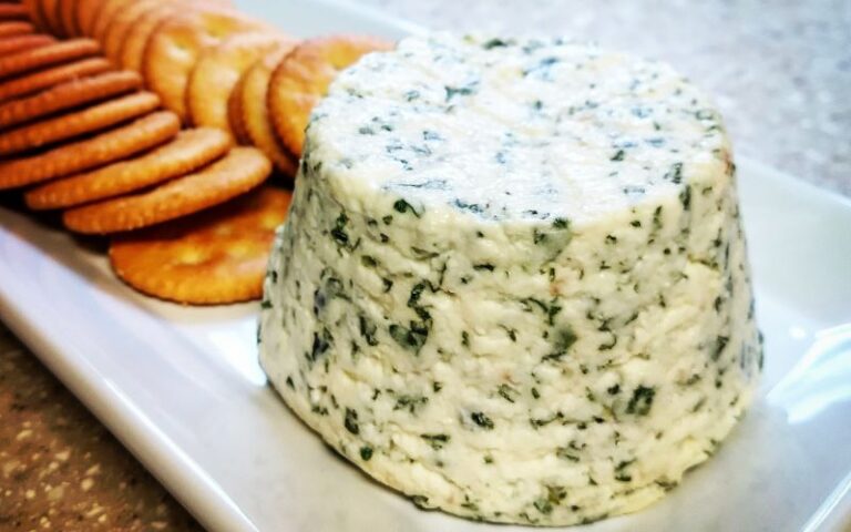 Queijo artesanal temperado com ervas é uma delícia irresistível que combina uma variedade de temperos