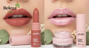 Batom vegano matte x gloss. Já percebeu como a escolha entre um batom matte e um gloss pode mudar completamente a energia de uma produção