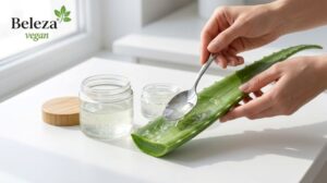 Descubra os benefícios da aloe vera (babosa) para a pele sensível. Aprenda como usar o gel puro, extrair a seiva com segurança