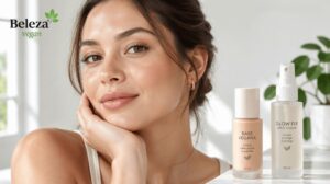 Descubra como escolher a melhor base vegana para pele seca, com ingredientes hidratantes