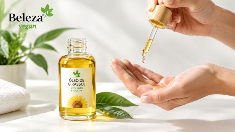 Óleo de limpeza vegano dissolve maquiagem, protetor solar e poluição. Suave, eficaz e sem crueldade. Primeiro passo da noite.
