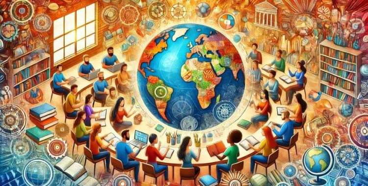 Educação Reduz o Choque de Civilizações. Vamos incentivar práticas educacionais que aproximem as culturas e promovam um mundo mais unido.
